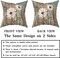 Rustic Daisy Board Pillow Covers 18x18 Inch White Sunflowers on Vintage Style Wood Plank Throw Pillowcases Set of 2 with Hidden Zipper for Couch Cushion Sofa Bedroom Home Decoration